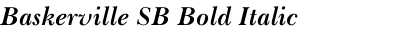 Baskerville SB Bold Italic